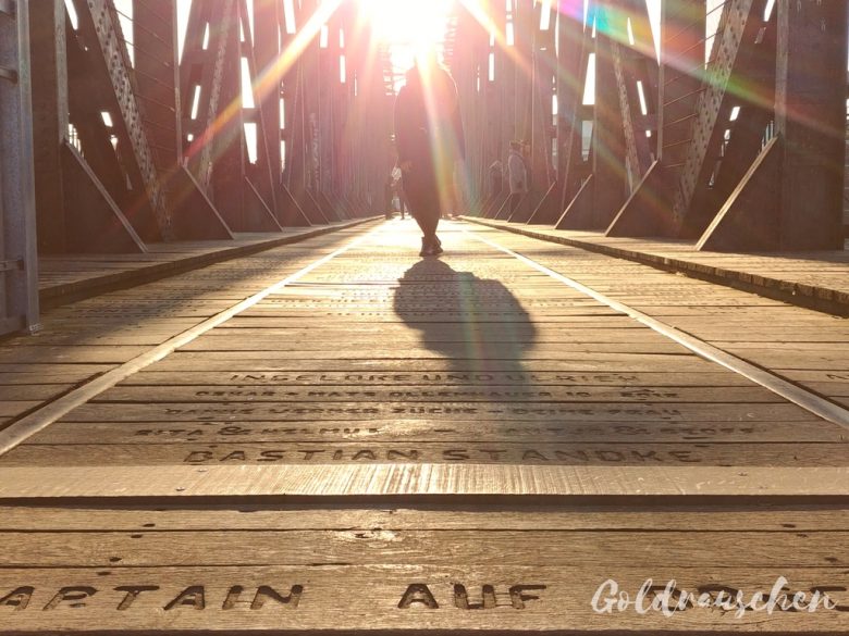 Magdeburger Hubbrücke im Sonnenschein